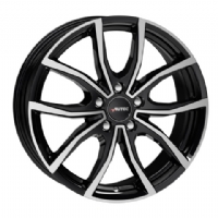 Autec Vidra 6"X15-5/114  ET40 Black Polished (620 Kg)